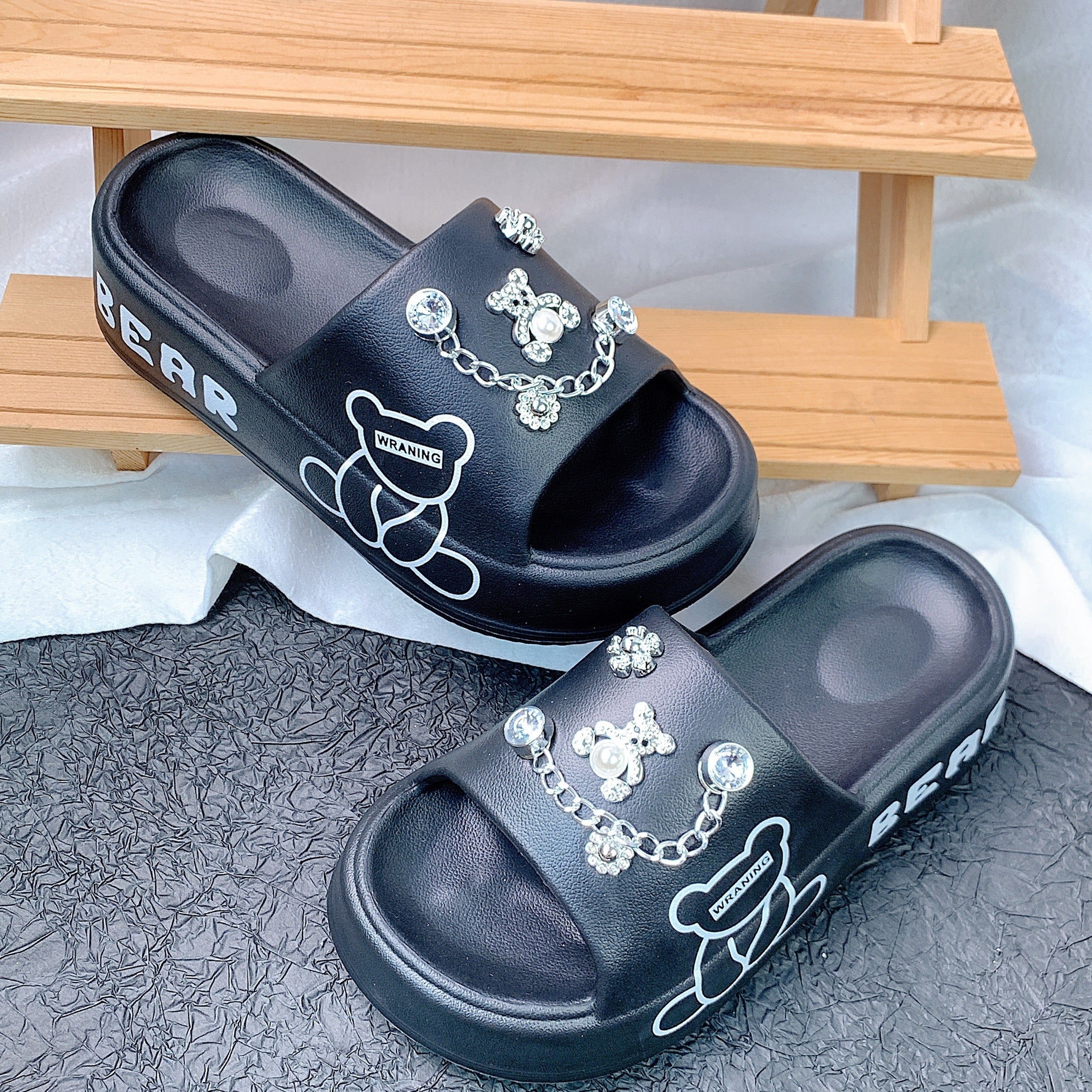 Women's Slip-On Summer Sandals Open Toe Comfortable Slip-On Slides