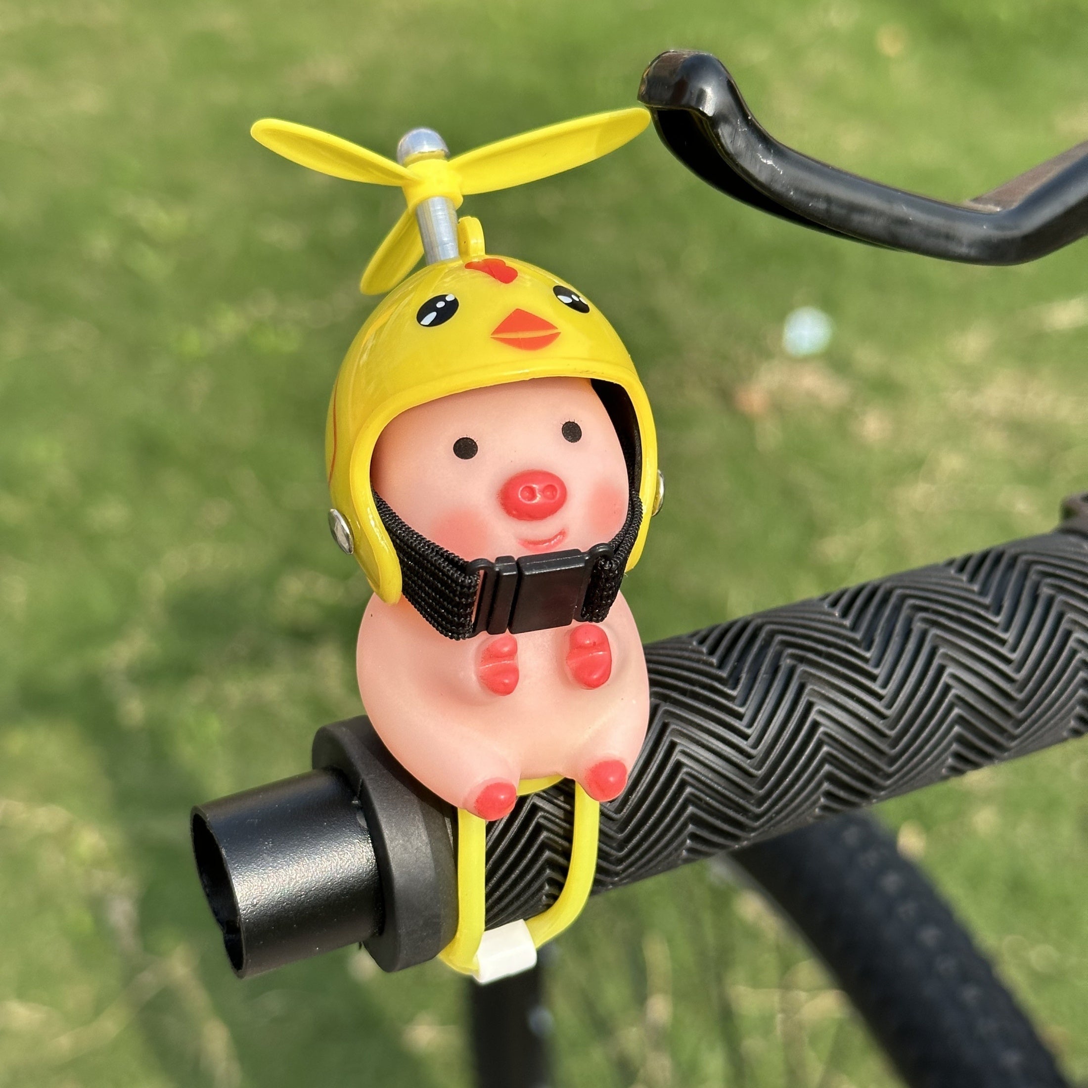 Милый свиной шлем, аксессуар для руля, PVC, уличный скутер, декор, фигурка свиньи