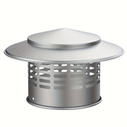 8-Inch Stainless Steel Chimney Cap Waterproof Rust-Resistant Bird Leaf Guard