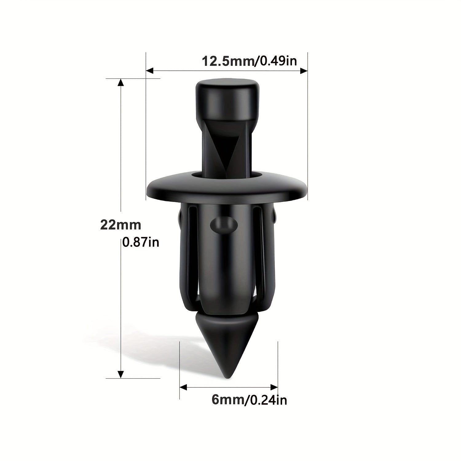 50Pcs M6 Motorcycle Fender Clips Suitable for ATV and Bike Models