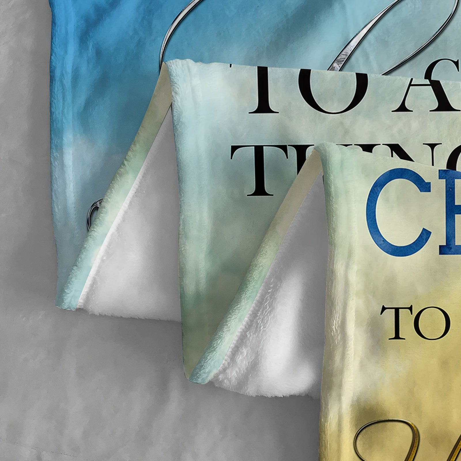 Fleece Blanket Soft Warm Throw with Serenity Prayer for Bed Sofa Travel