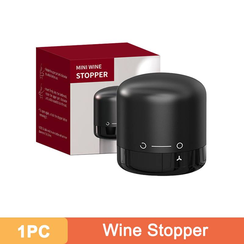2Pcs Reusable Vacuum Wine Stoppers Leak-Proof Champagne Bottle Sealer