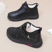 Women’s Thermal Fleece-Lined Slip-On Boots Black Casual Winter Shoes