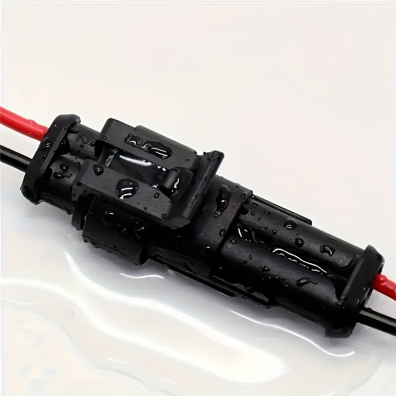 10 piezas de conectores eléctricos de 2 pines macho y hembra para desconexión rápida para coche, camión y barco