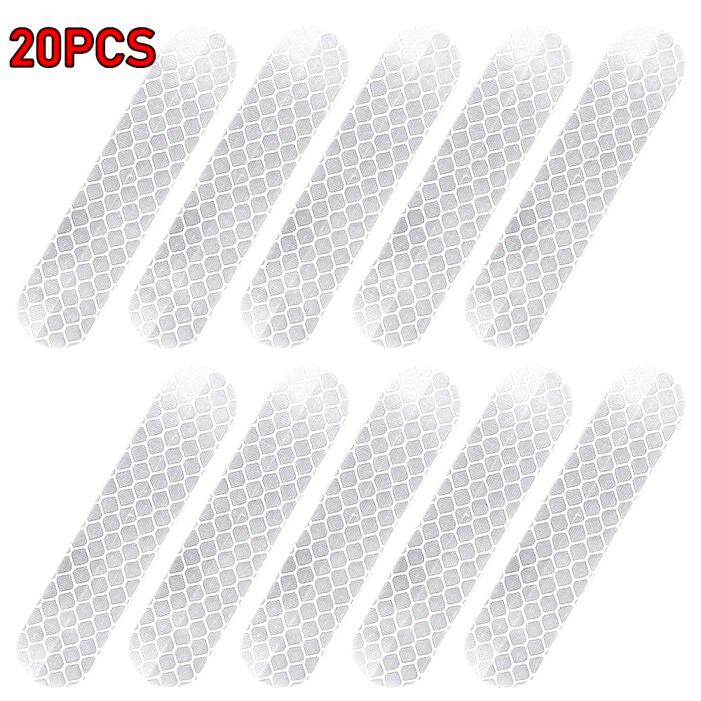 Universal Safety Reflective Stickers for Car, Motorcycle Helmet, 10-60 Pack