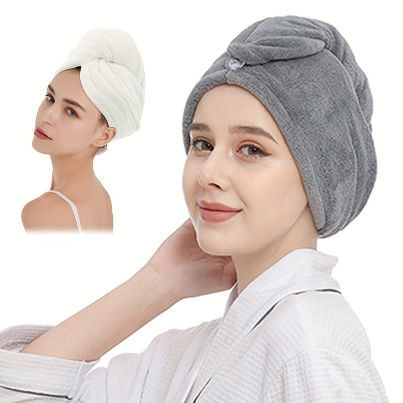 Microfiber Hair Towel for Fast Drying Anti-Frizz and Static Bathroom Use