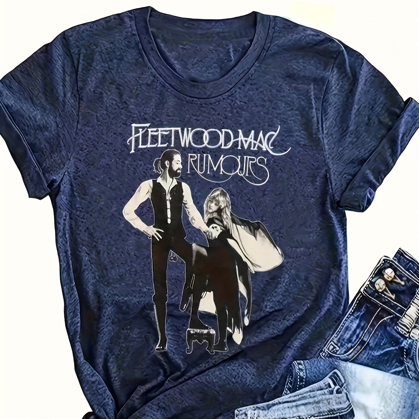 Women's Rayon Blend Graphic T-Shirt Short Sleeve Casual Summer Breathable