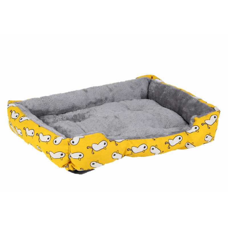 Cartoon Dog and Cat Bed Small Pet Cozy Washable All-Season Comfort