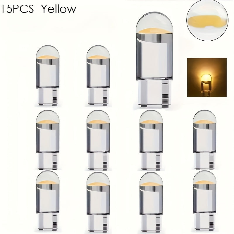 12V W5W LED shisha chiroqlari 6000K oq nur uchun avtomobil ichki qismi, 10-20 ta paket