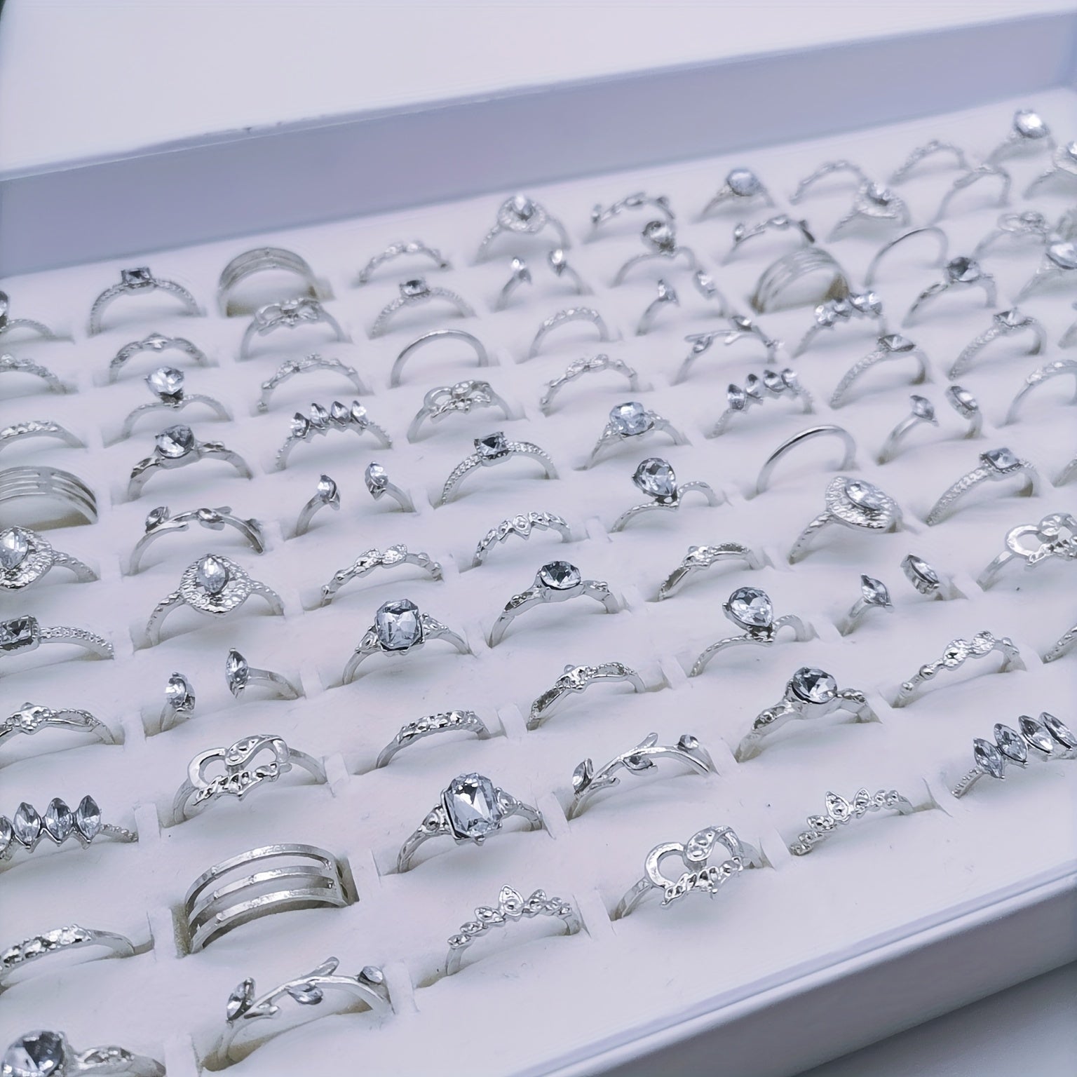 Women's Bohemian Charm Rings Assorted Set 30 Pieces Gift-Ready Wholesale