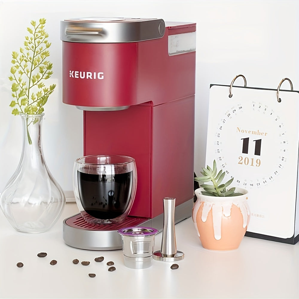 Keurig qurilmalari uchun 2 ta qayta ishlatiladigan zanglamaydigan po'latdan yasalgan K-Cup qahva filtrlar paketi