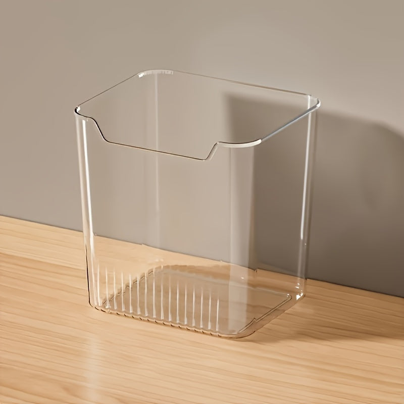 10 Pieces Clear Plastic Refrigerator Organizer Bins Stackable Storage Containers