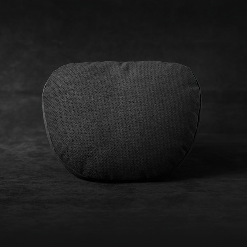 Universal Suede Headrest and Lumbar Support Combo Breathable Ergonomic Pillow Set