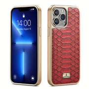 Faux Leather Retro Phone Case for iPhone 11-15 with 360° Anti-Fall Protection and Air Cushion Design