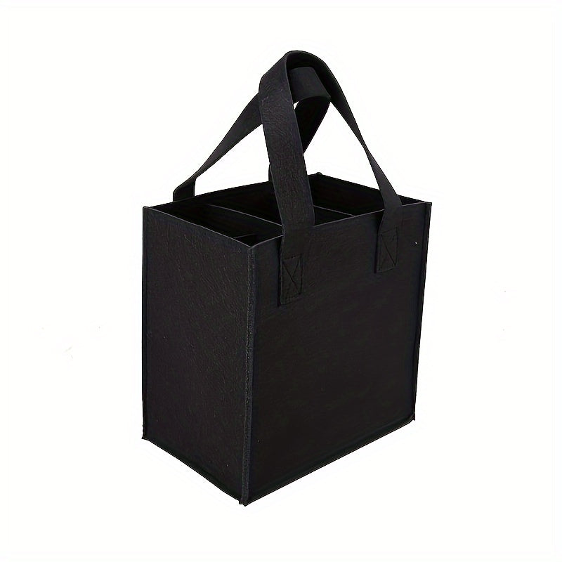 Felt Wine and Beer Bottle Tote Holds Up to 6 Bottles Portable Lightweight Travel