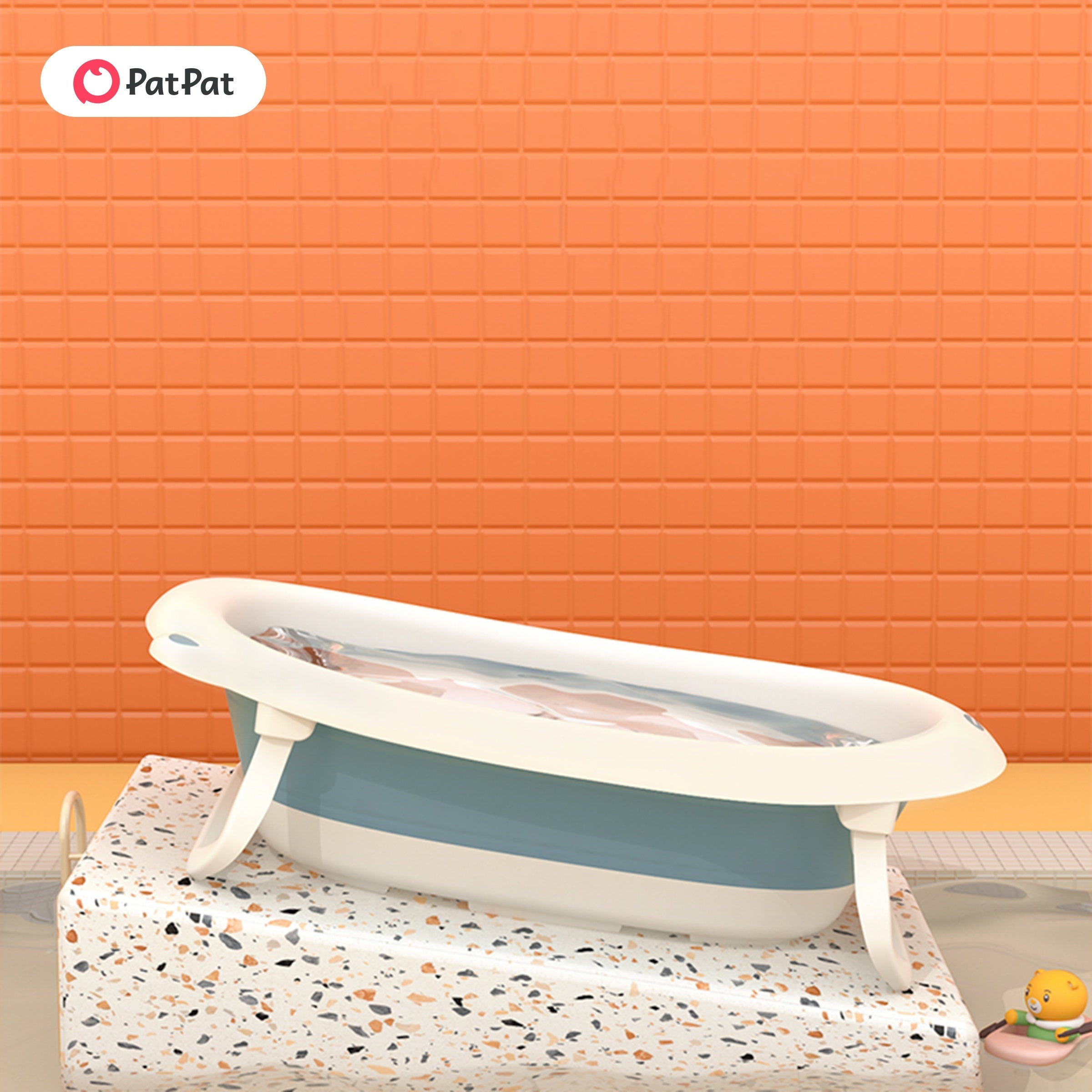 Portable Bathtub with Non-slip Surface and Foldable Design for Comfortable Soaking