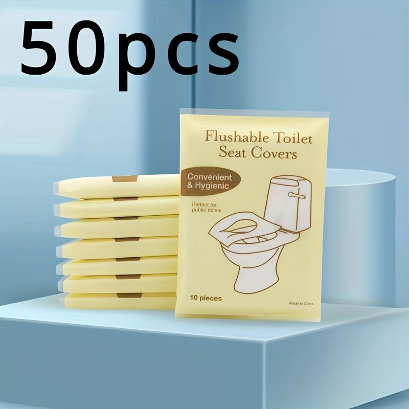 Disposable Toilet Seat Covers 20/100pcs Washable Paper Travel Accessories
