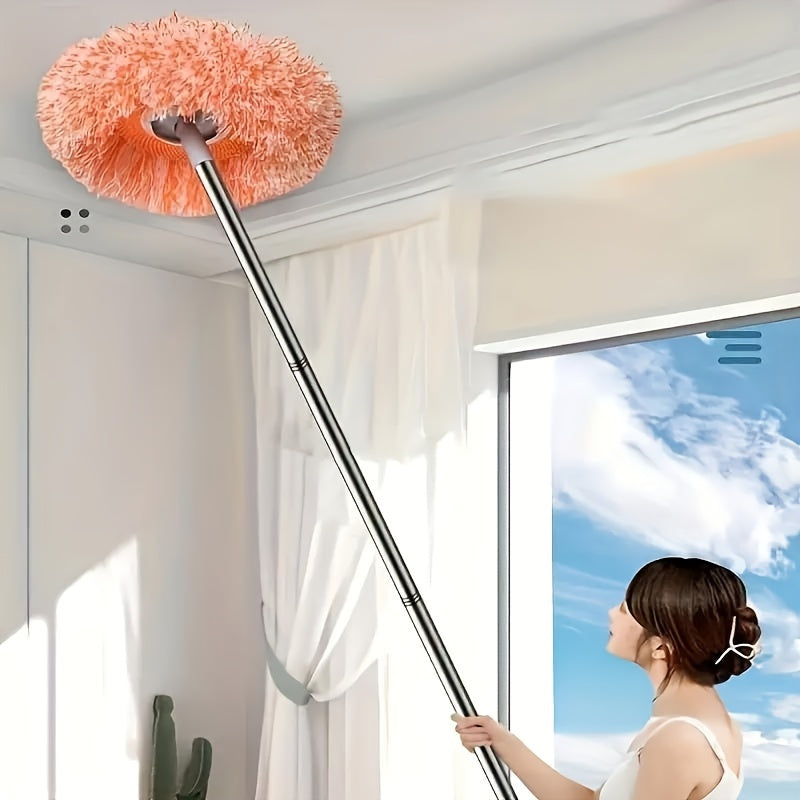 Multi-Functional Flexible Ceiling and Wall Mop for Dry Wet Floor Tile Glass Car Cleaning