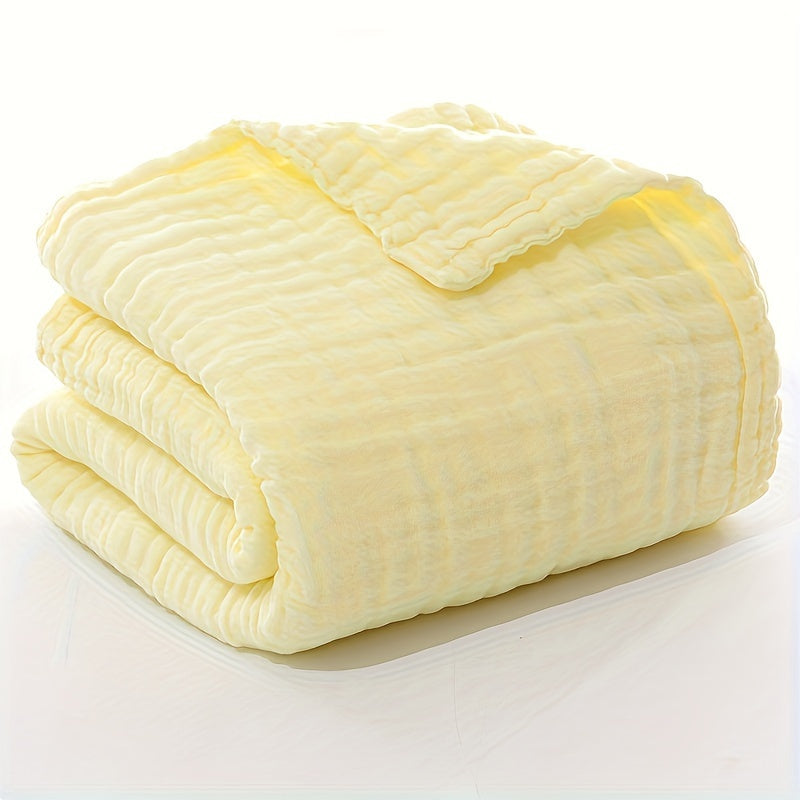 Детский хлопковый пеленальный плед 6-слойный впитывающий для малышей, 104x104 см, серый, розовый, синий