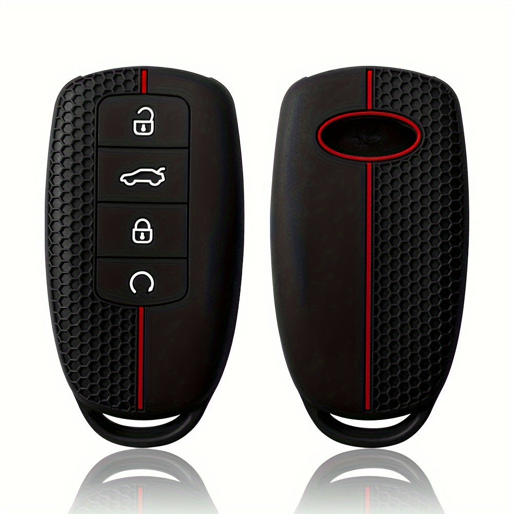 Silicone Car Key Fob Cover Honeycomb Shockproof Durable Remote Protector