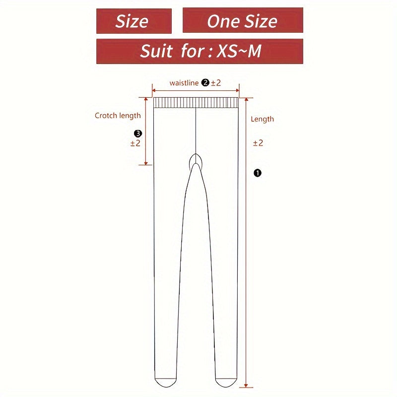 Medias opacas negras para mujer, gruesas, de poliéster y spandex, otoño e invierno