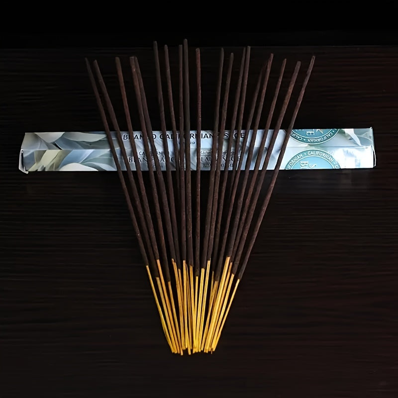 Набор благовоний из белого шалфея, 20 или 120 штук, растительные ароматы для релаксации и медитации