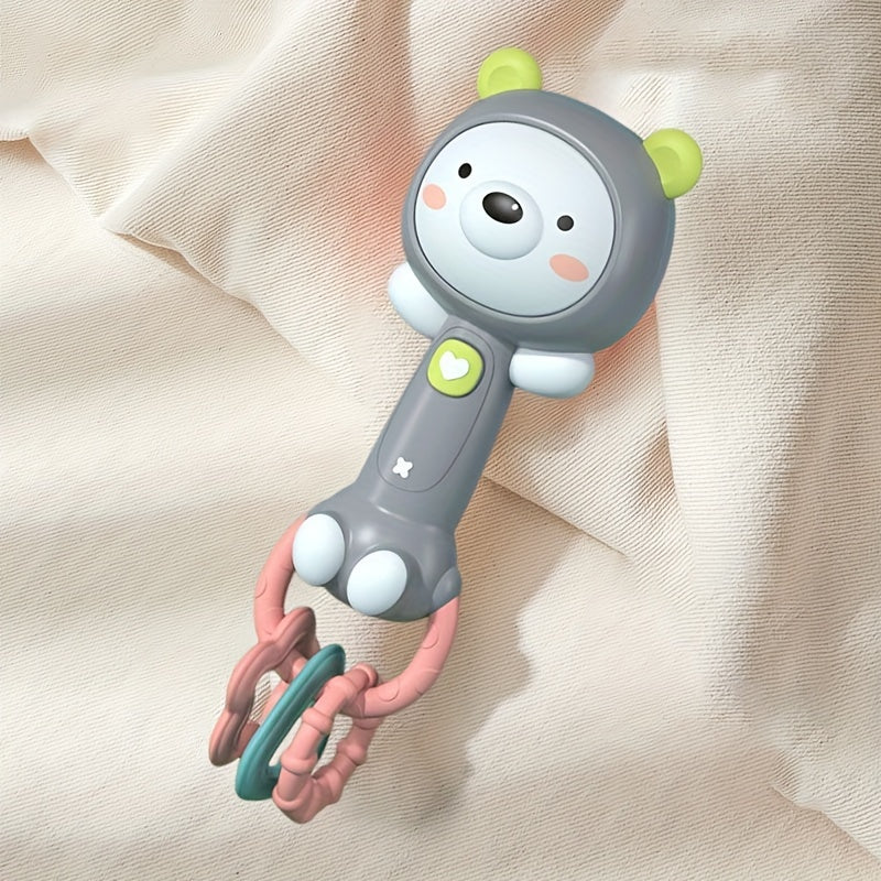 Baby Teething Toy Bundle with Rattles and Plush Rings for Infants