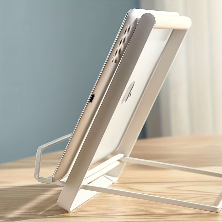 Telefon va planshet uchun portativ metall stend - oshpazlik, tomosha qilish, o'rganish va onlayn o'qish uchun ko'p funksiyali, yig'iladigan dizayn