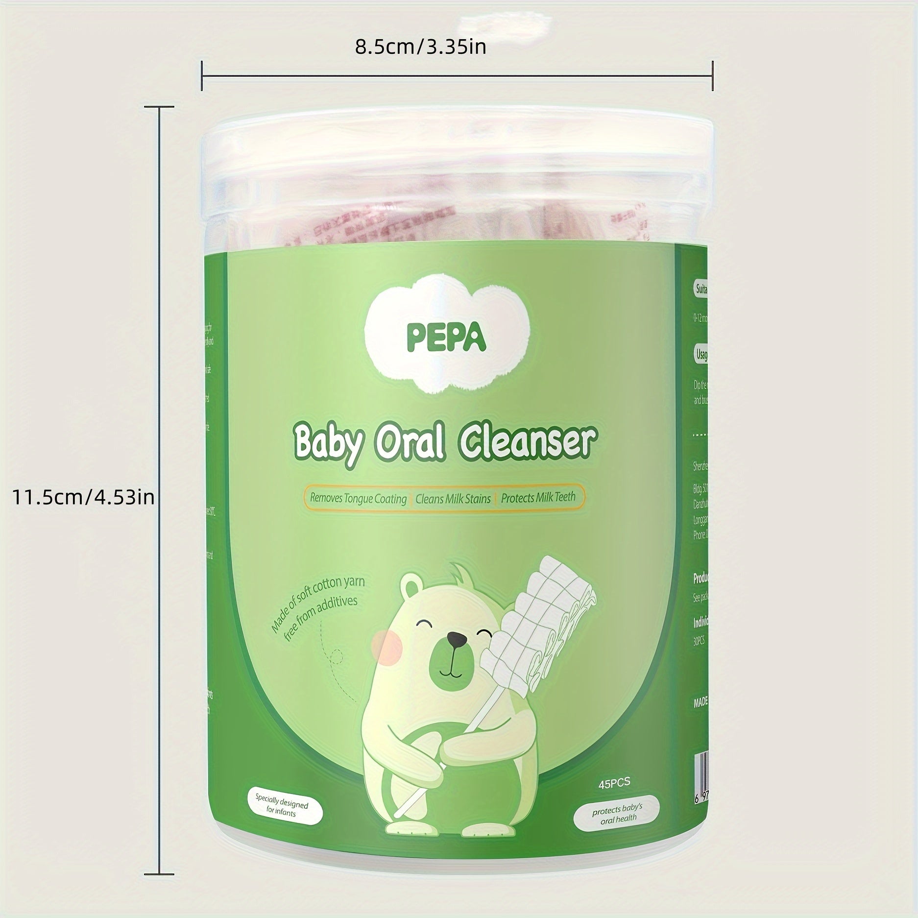 Newborn Baby Oral Care Gauze for Tongue Coating Baby Mouth Cleaner Soft Baby Toothbrush