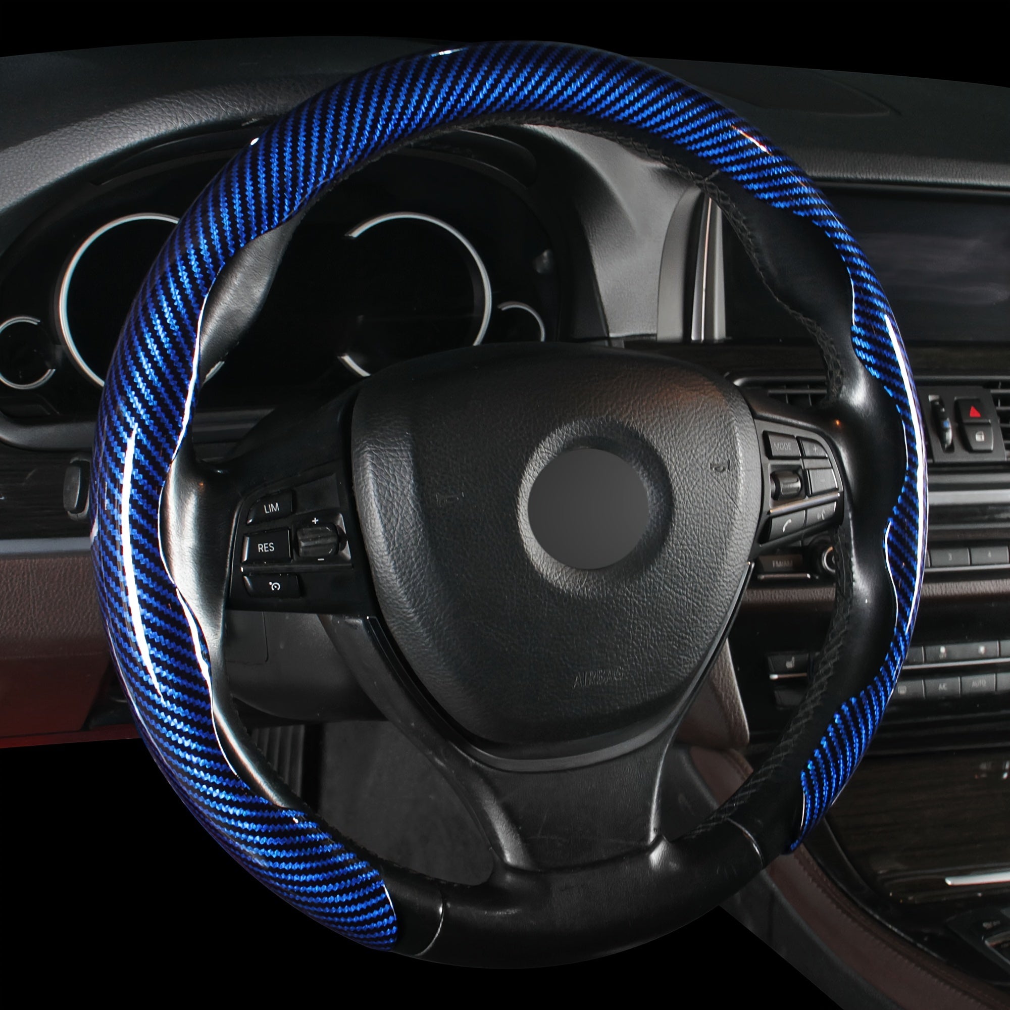 Karbon tolali rul boshqacha qopqog'i PU charm bilan yopishtiriladigan tutqich himoyachisi