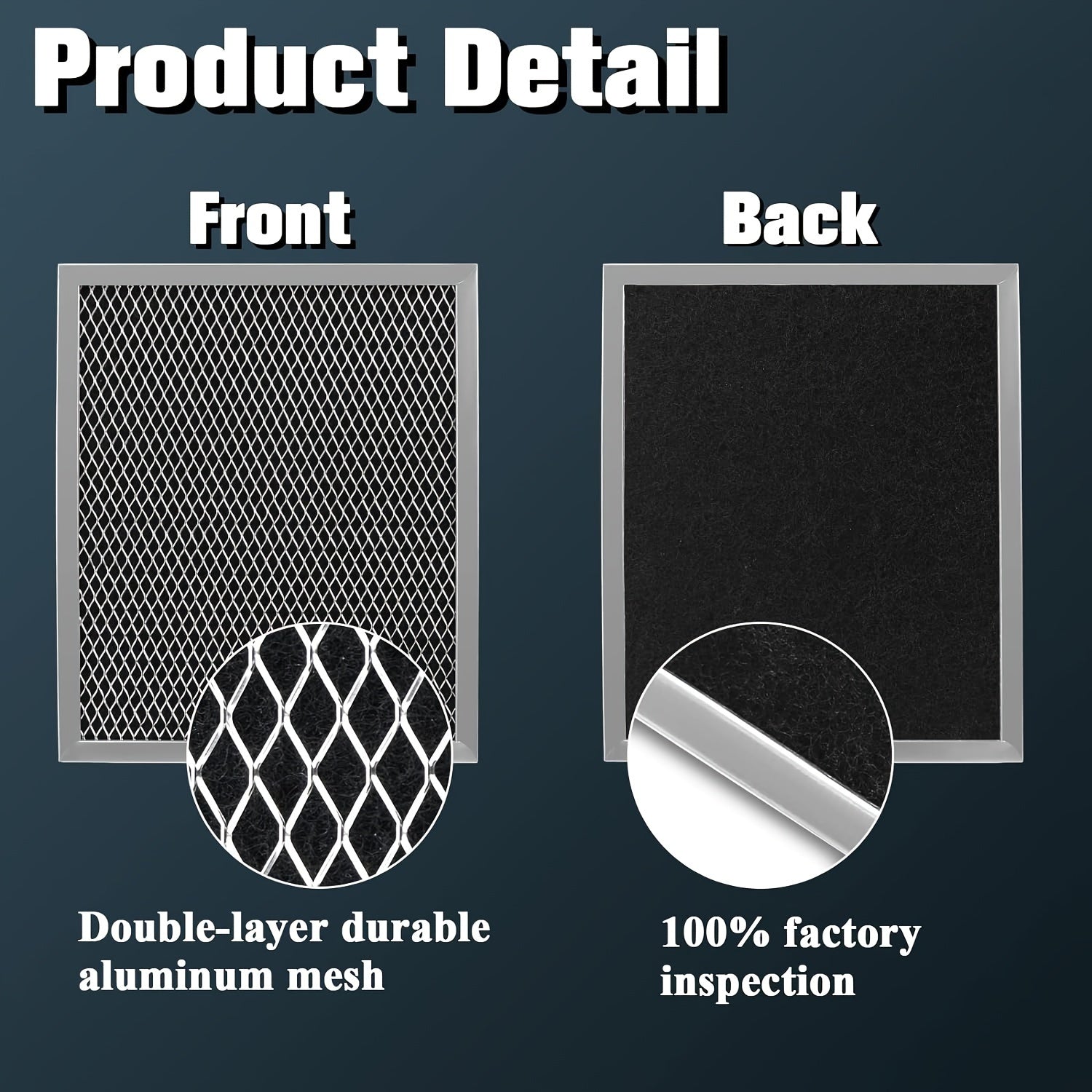 3 Pack Range Hood Filters 10.5x8.75 Inches Compatible with Stove Vent Fans Aluminum Mesh Charcoal