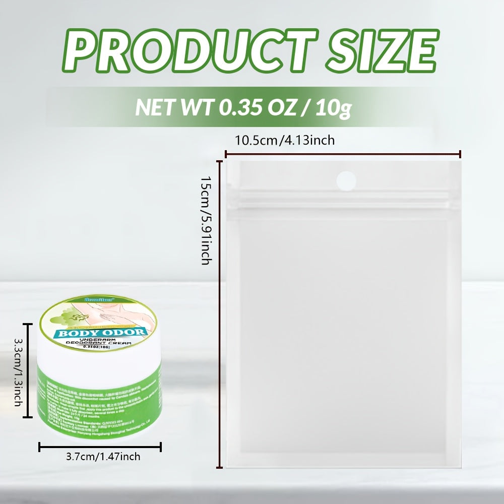Unisex Daily Deodorant Cream for Sweat and Odor Control for Armpits and Body