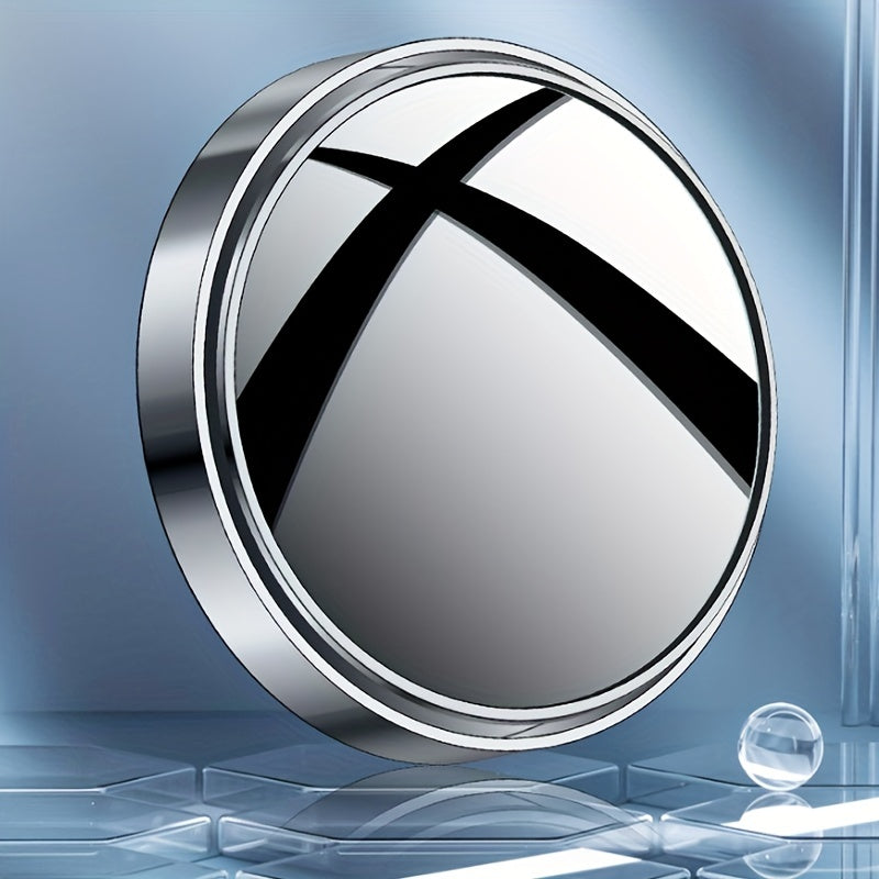 2 piezas de espejo retrovisor de coche convexo redondo de ángulo amplio, ajustable, para punto ciego, seguridad