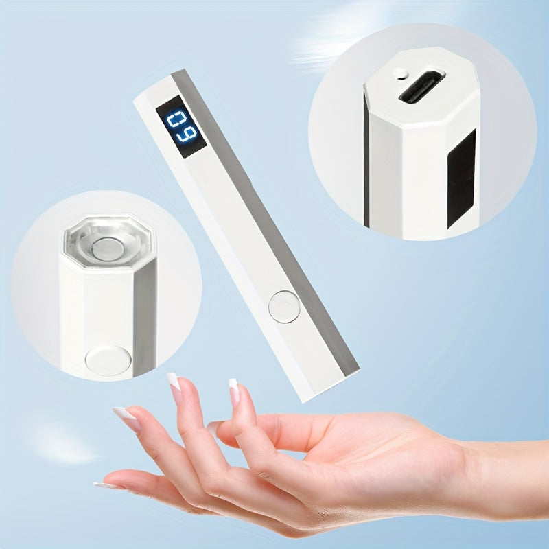 Rechargeable LED Nail Lamp with USB Charging and Compact Design