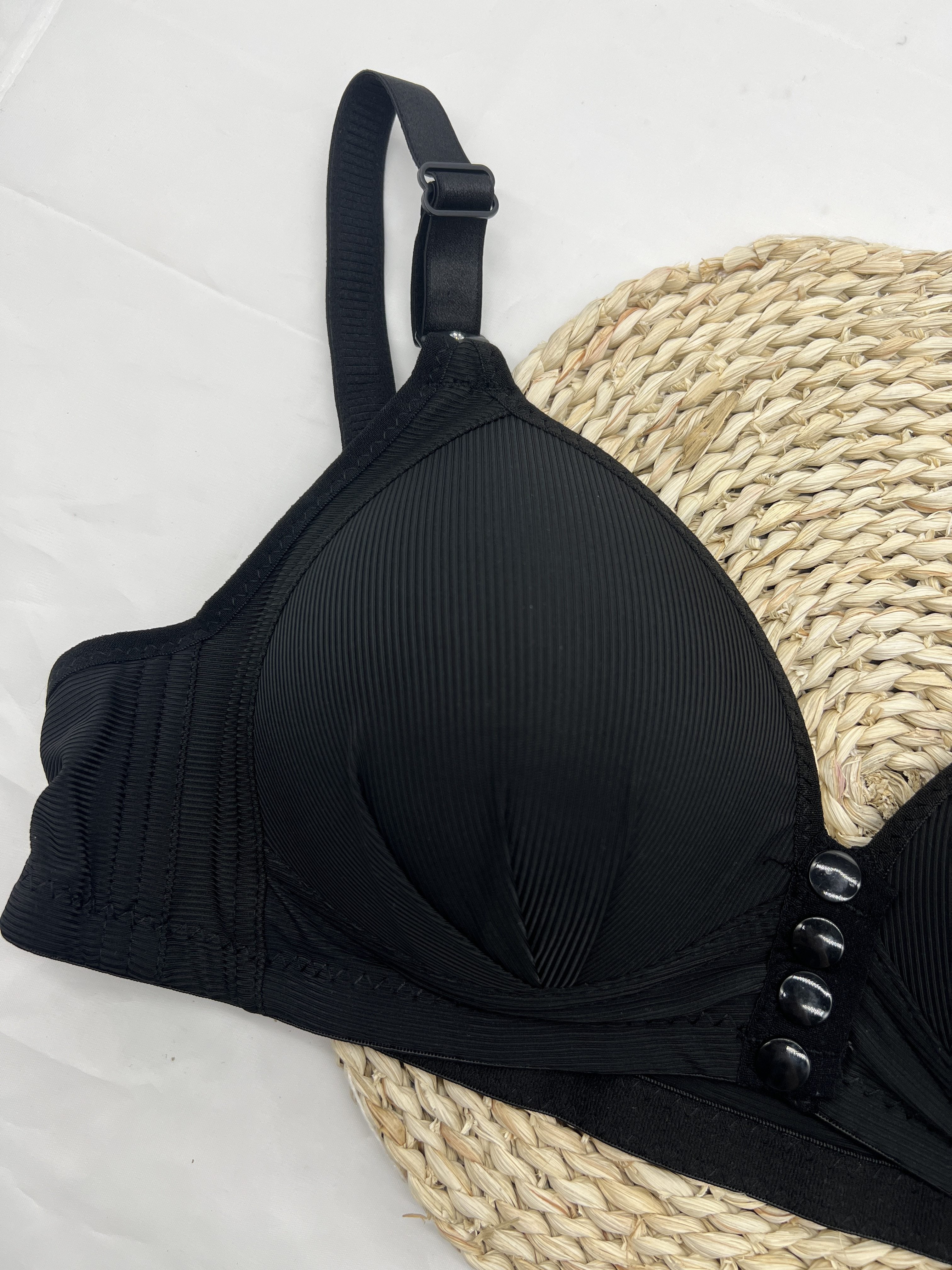 Pink Wireless Full Coverage Push-Up Bra for Women Nylon Elastane Non-Removable Pads