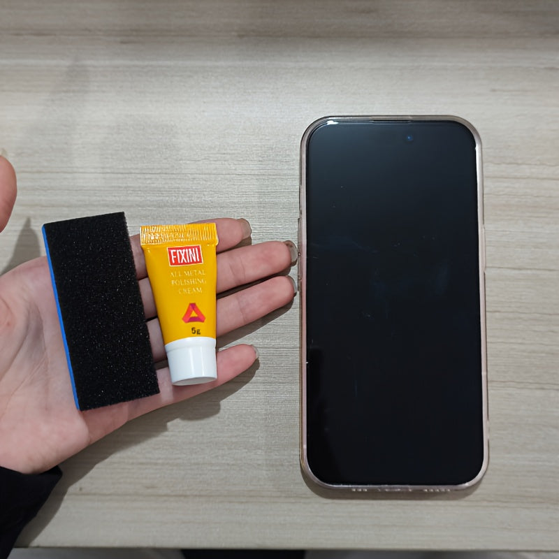 All-Metal Polishing Cream with Sponge for Stainless Steel and Ceramic Cleaning