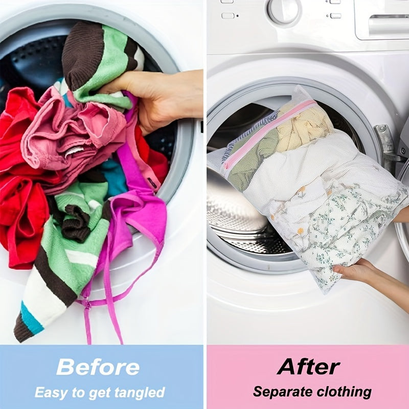 Juego de 6 bolsas de malla para ropa delicada, almacenamiento de viaje, tamaño pequeño 27x37cm