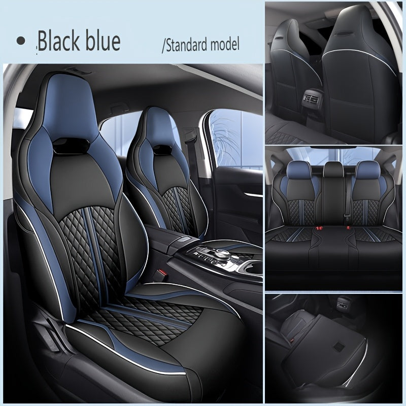 Чехол на автомобильное сиденье из искусственной кожи на пять человек, водонепроницаемый, дышащий, прочный