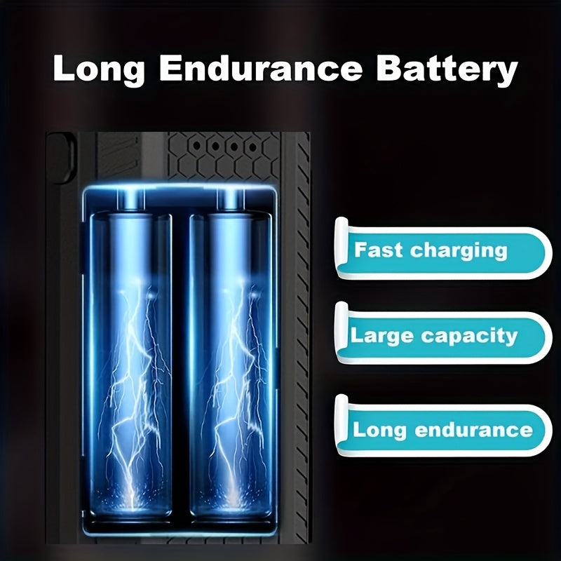 Portable Rechargeable Electric Fan with High-Speed Jet Air Blaster 8000mAh Battery for Camping and Outdoor Activities