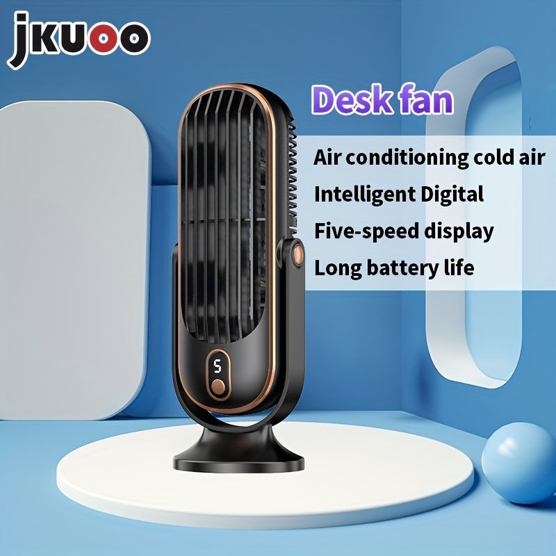 Mini USB Fan Portable Personal Cooler with 5-Speed Adjustable Settings