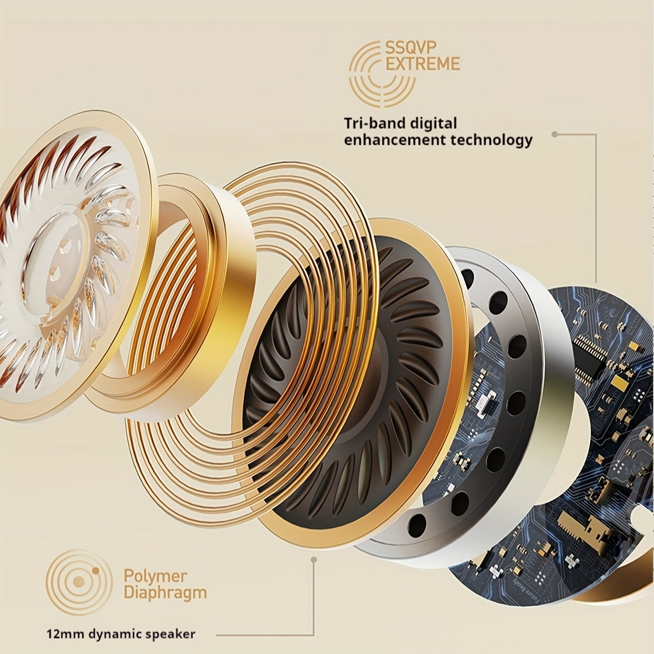 Auriculares inalámbricos semi en oído 9D HIFI estéreo Dolby audio control táctil compatibles con teléfonos móviles