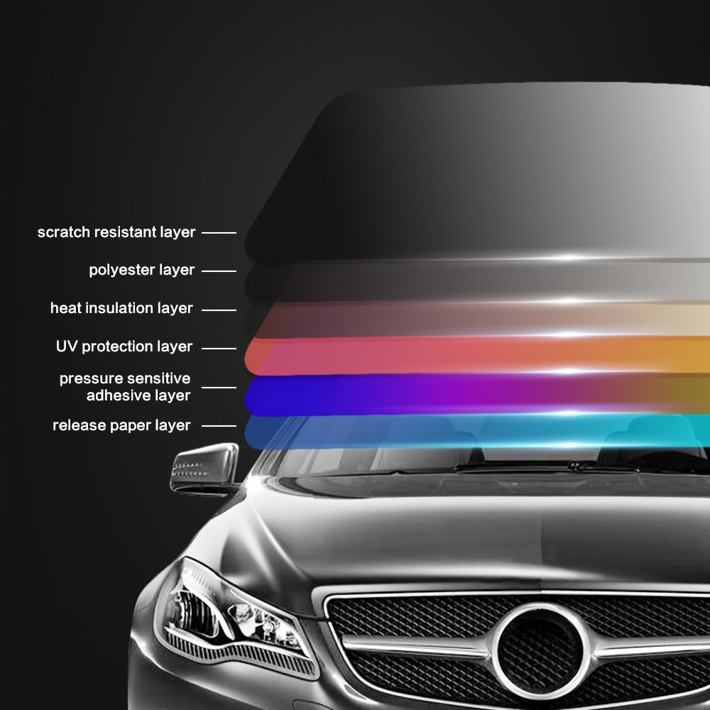 Car Sunshade Film 50x300cm UV-Protection Heat Insulation Window Sticker