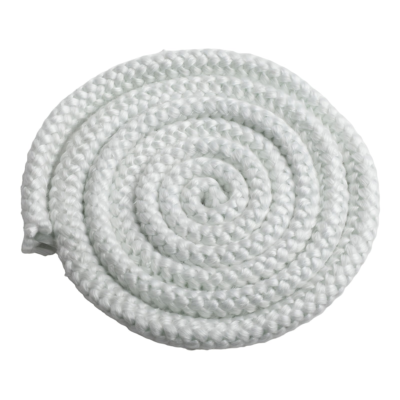 White Metal Fireplace Gasket Rope for Woodburner Stove Doors Heat Insulation