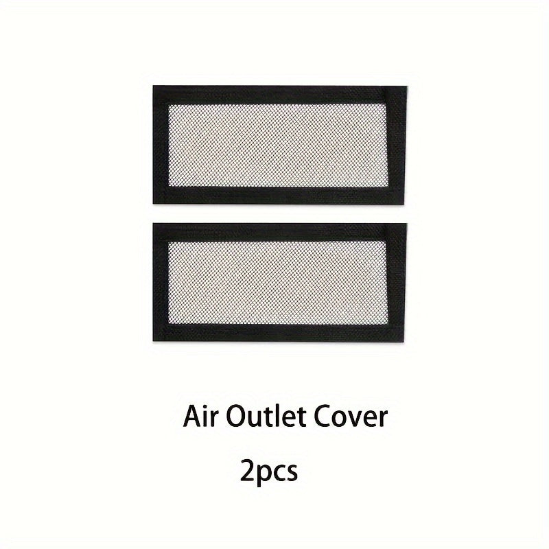 Black Air Outlet Covers For Tesla Model 3 and Model Y Dust Guards 2/4pcs