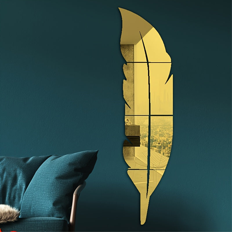 Feather Wall Sticker for Modern Home Decor Decorative Wall Art