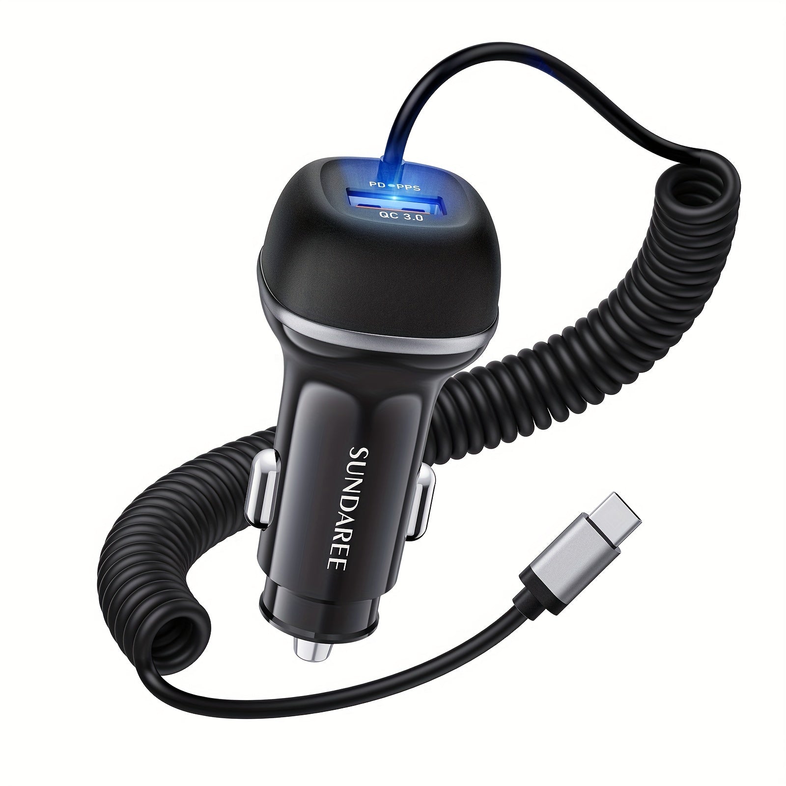 Universal Car Charger USB C 51W Fast Charging Power Adapter