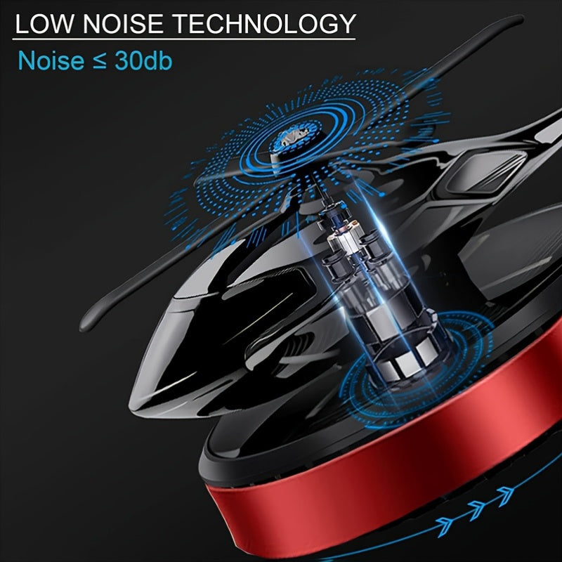 Solar Car Air Freshener Helicopter Model Solar Air Purifier Fragrance Diffuser