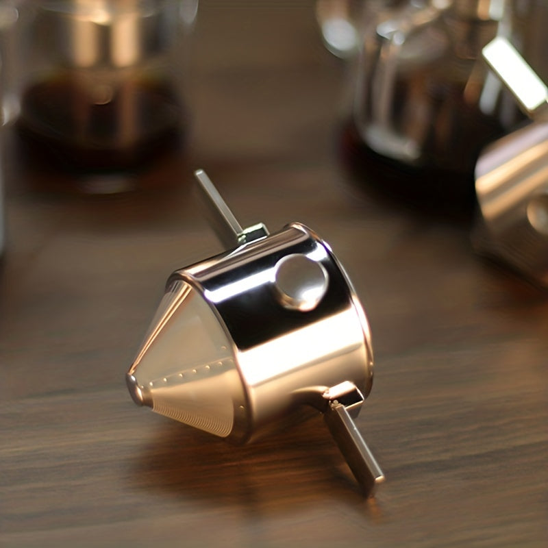 Portativ 304 zanglamas po'latdan yasalgan osma quloqli qahva filtri - Qo'l filtri bilan qog'ozsiz qahva stakani - Quvvatli qahva asboblari va aksessuarlar