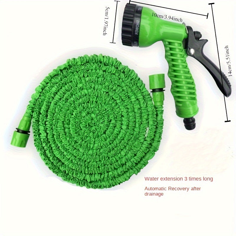 Expandable Plastic Garden Hose 7.62m to 30.48m Watering Car Wash Cleaning
