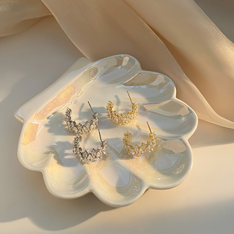 Керамическая подставка для украшений с неровным дизайном для организации аксессуаров, часов, подарок